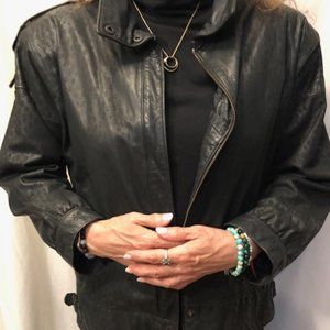 Vintage Argentina Black Leather Jacket